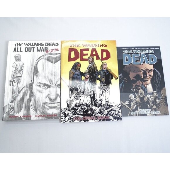 Other - The Walking Dead‎ Comics Lot All Out War AP Coloring Book Vol 25 No Turning Back